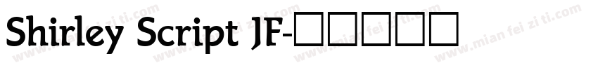 Shirley Script JF字体转换
